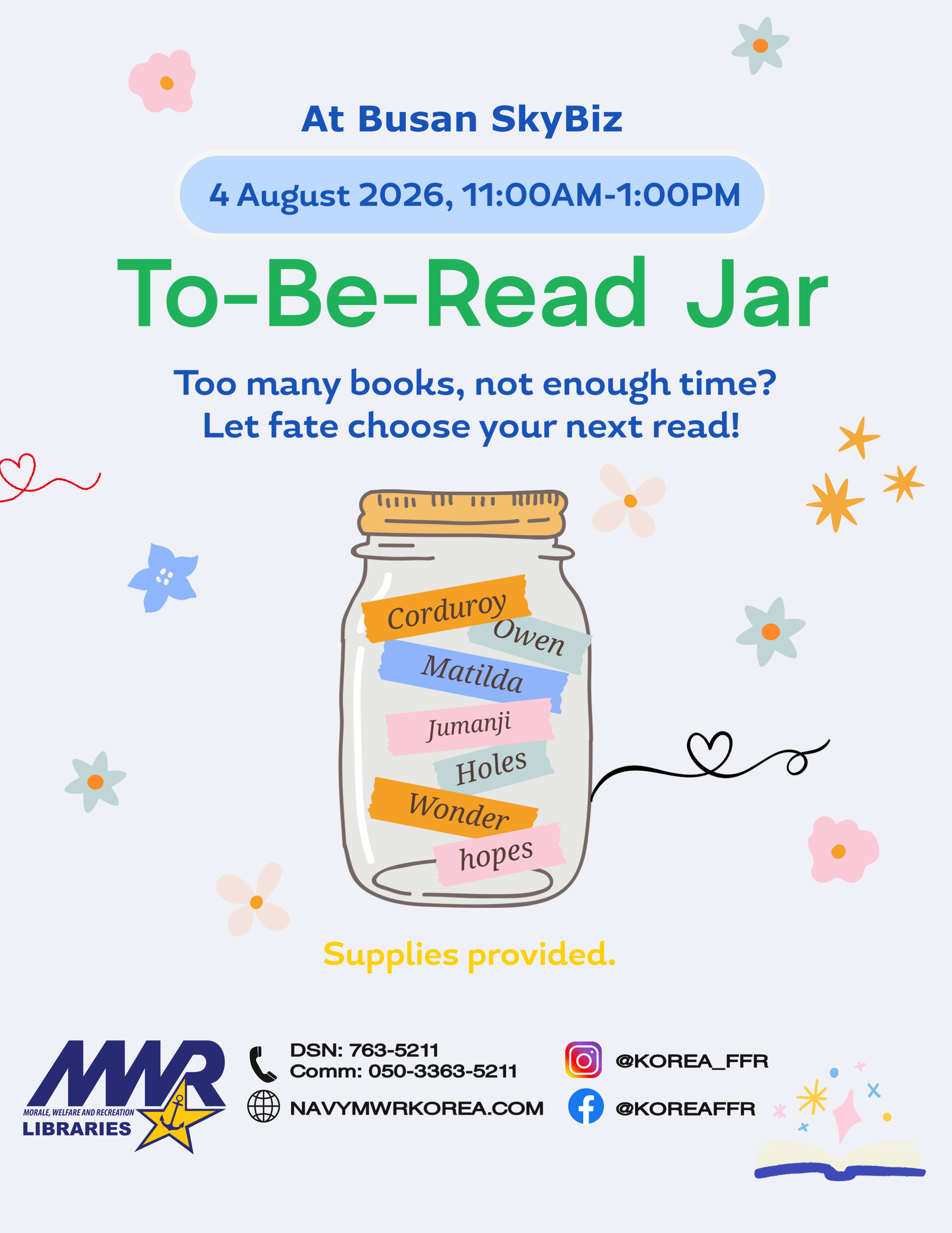 Busan To-Be-Read (TBR) Jar