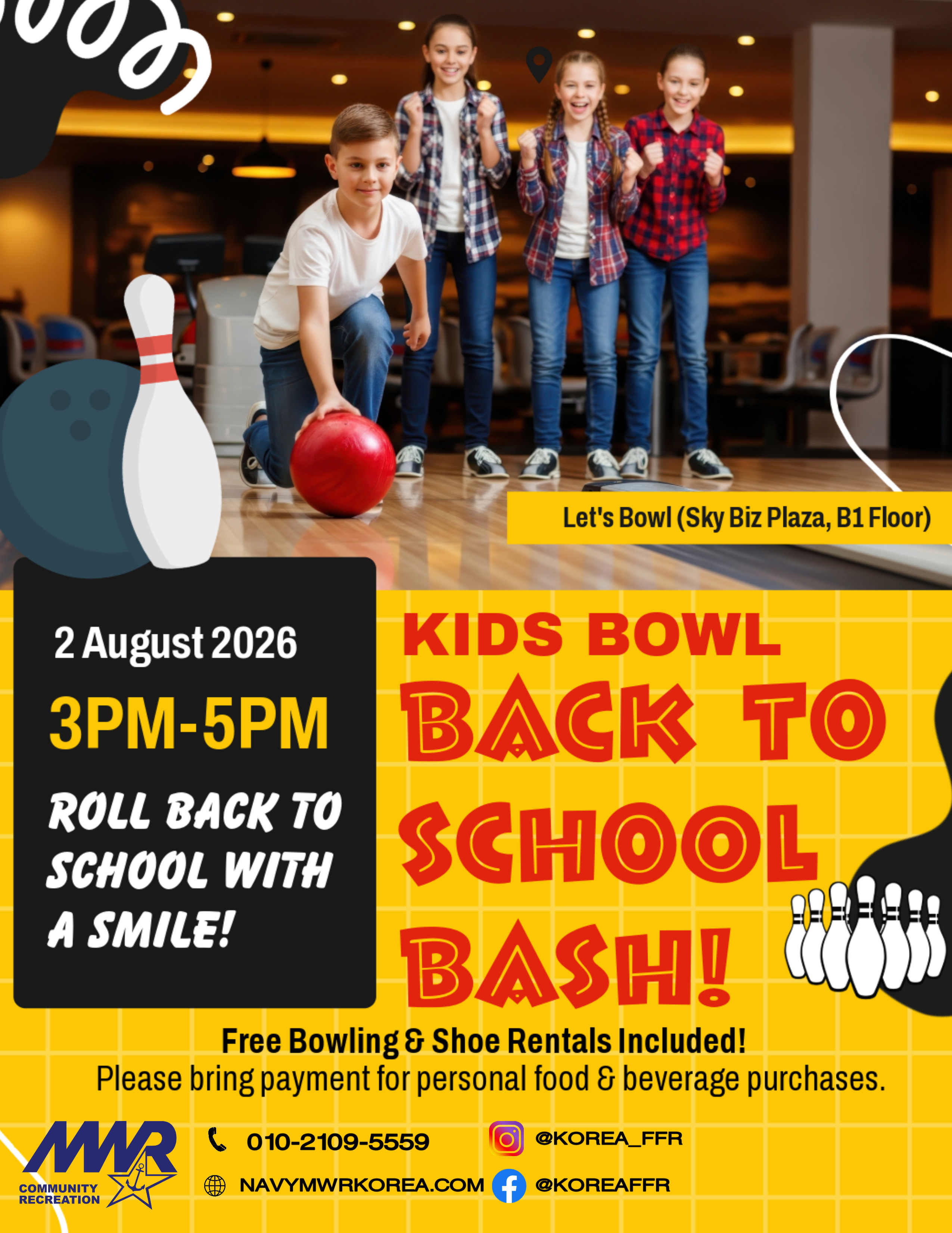 Busan Kids Bowl Back to School Bash