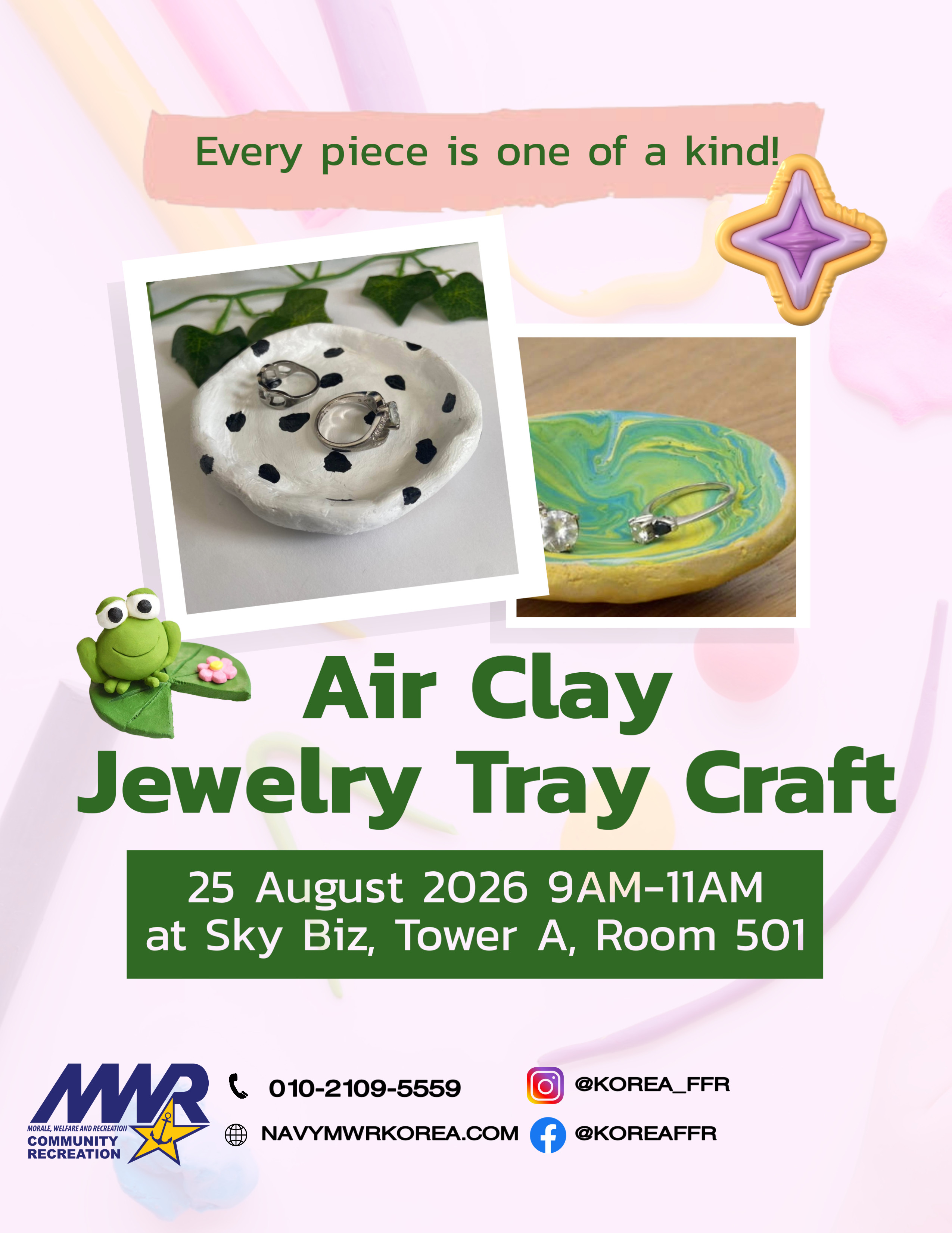 Busan Air Clay Jewelry Tray Carft